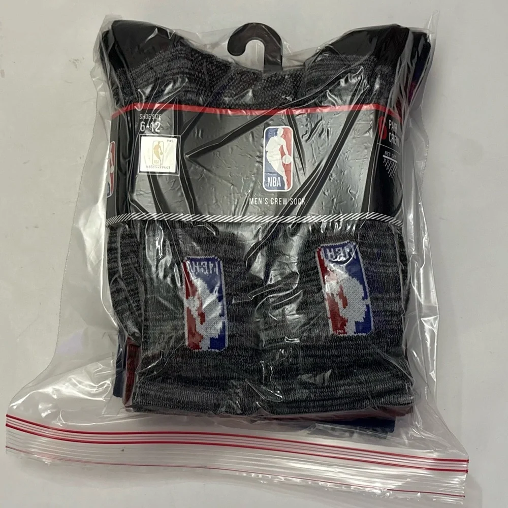 NBA Men's Basketball Cushioned Crew Socks